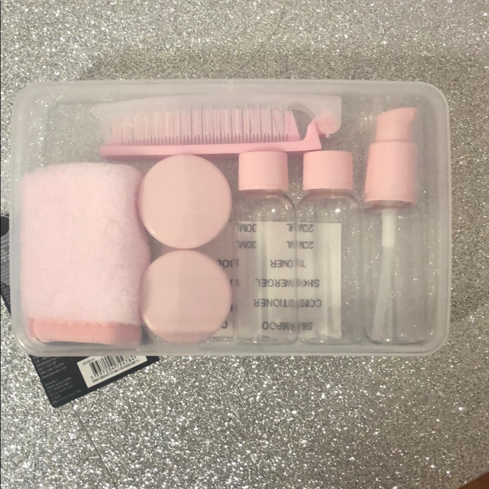 Pink travel kit